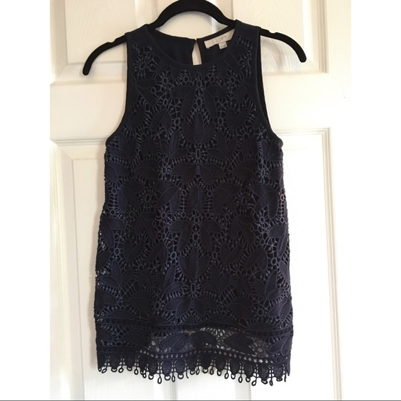 Loft Eyelet Blouse - Petite - Picture 1 of 4